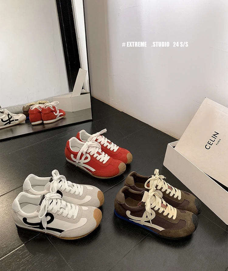 2025春季新款老罗家内增高休闲鞋歪头丑萌运动阿甘鞋单鞋欧若风女