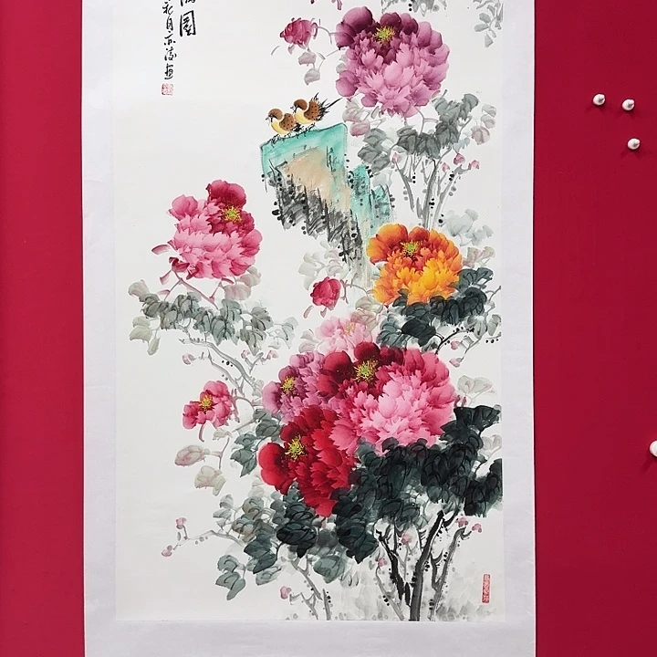 国画精品纯手绘8平尺