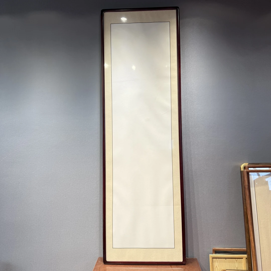 【近思】60x200进口楸木榫卯画框【内镂空48x180】