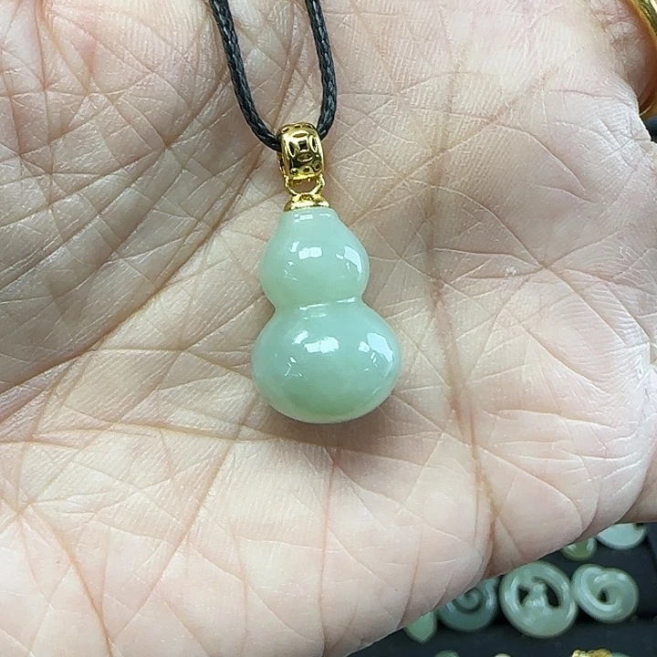 和田玉吊坠(不含链)银S925镶嵌大*