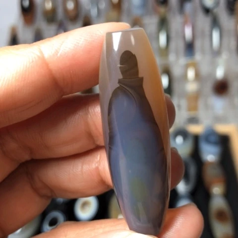 玛瑙/玉髓未镶嵌珠宝半成品休***n