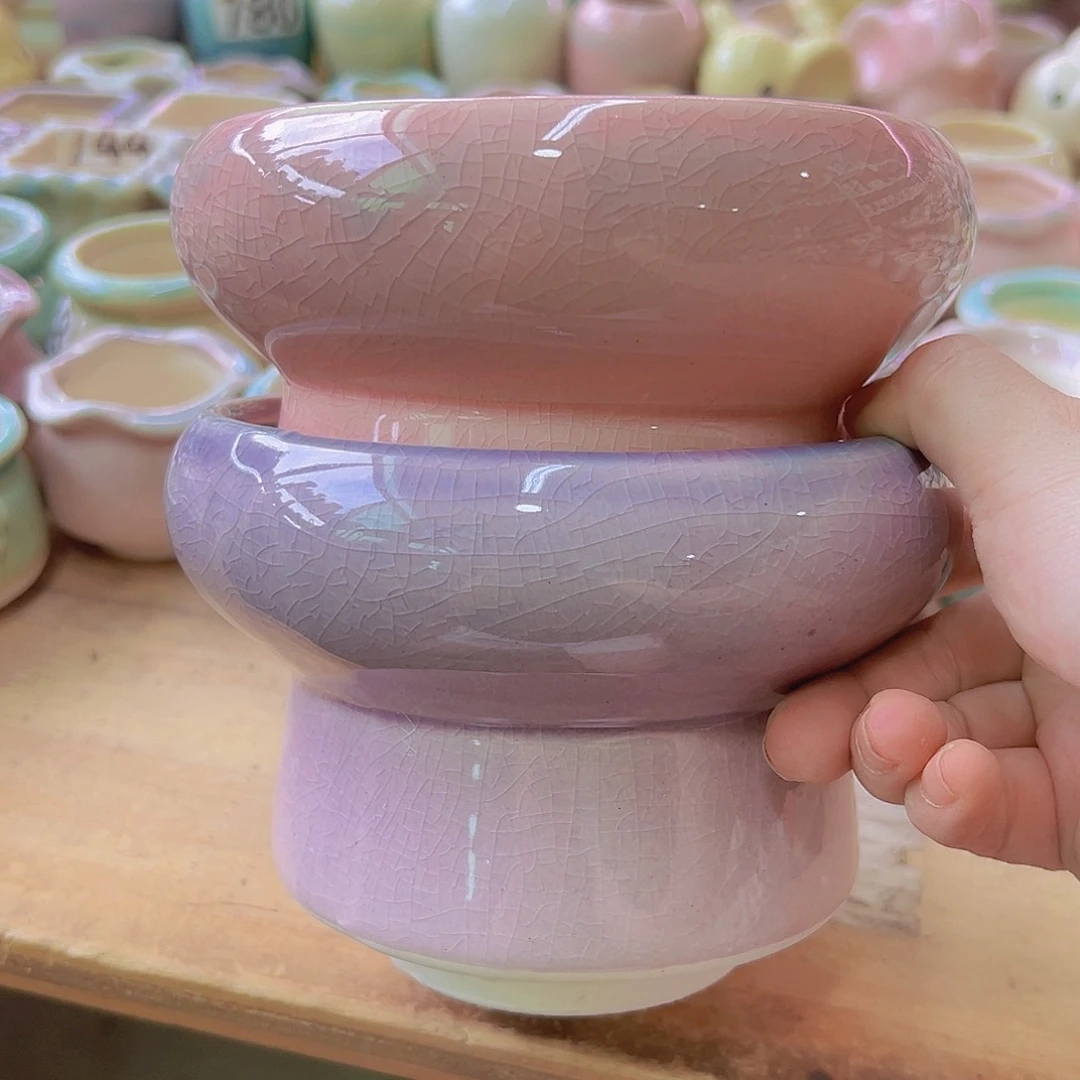 陶瓷花盆当场满12包邮