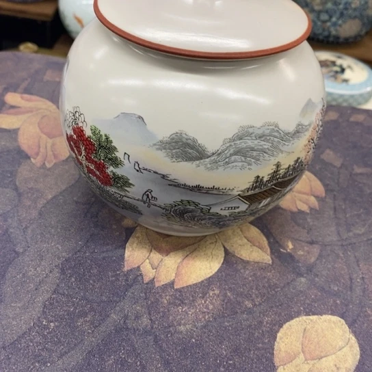 瓷片陶瓷茶叶罐密封罐
