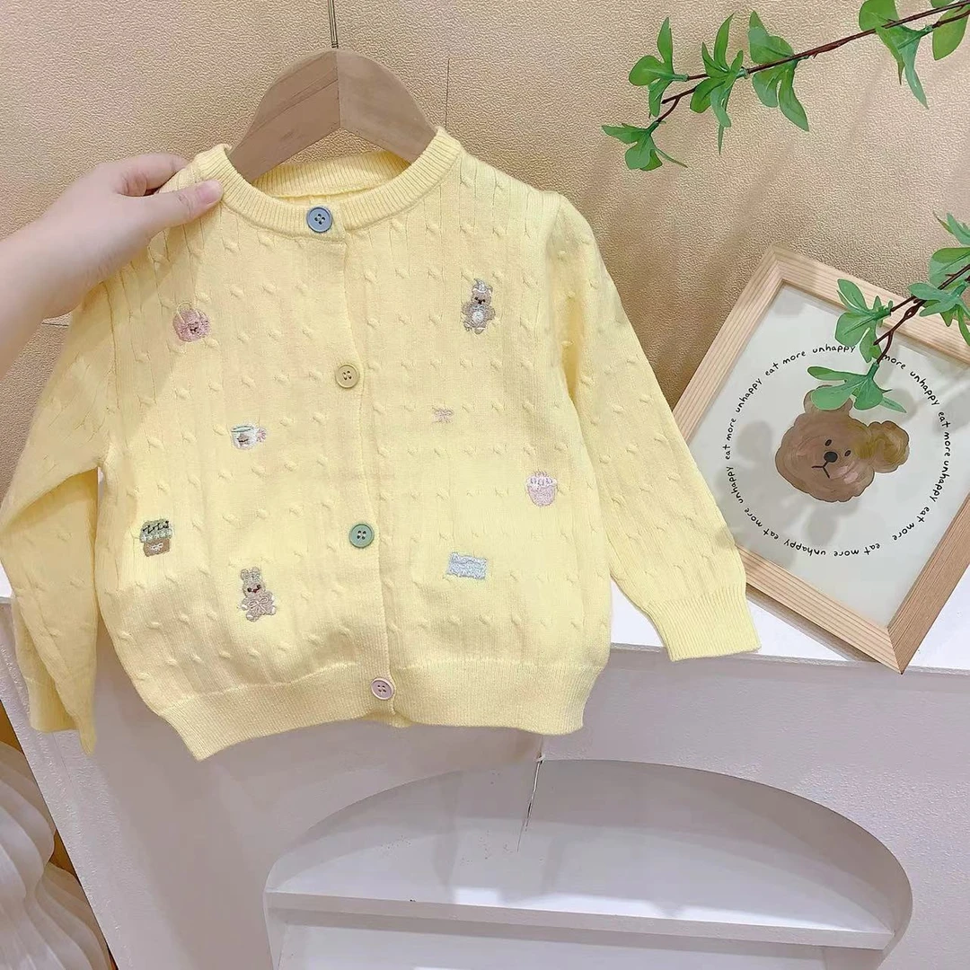 女童黄色卡通开衫（YX-269110-秋A）汉服