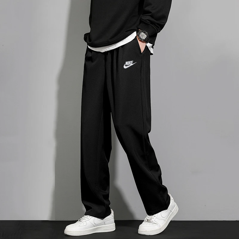 NIKE耐克男裤2025秋款直筒针织长裤透气舒适运动裤卫裤FQ4333-010