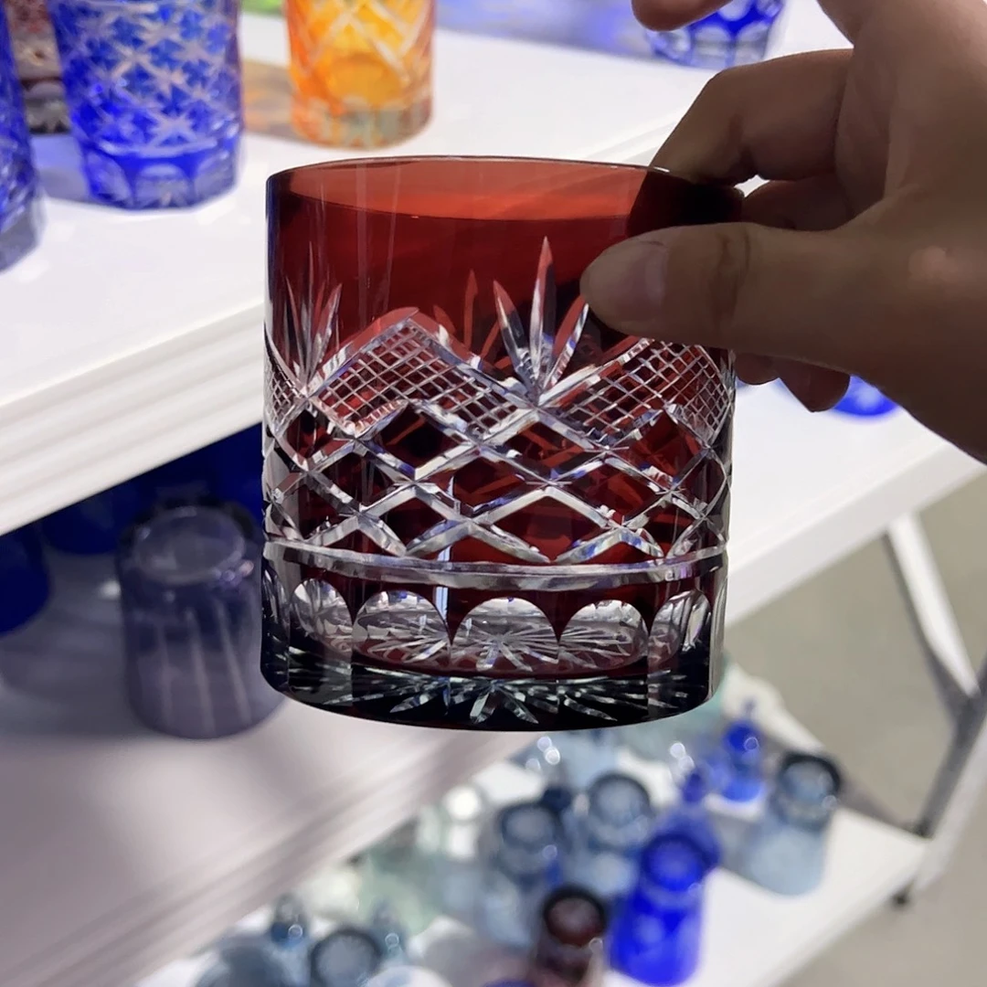 水晶玻璃高脚款微瑕一个