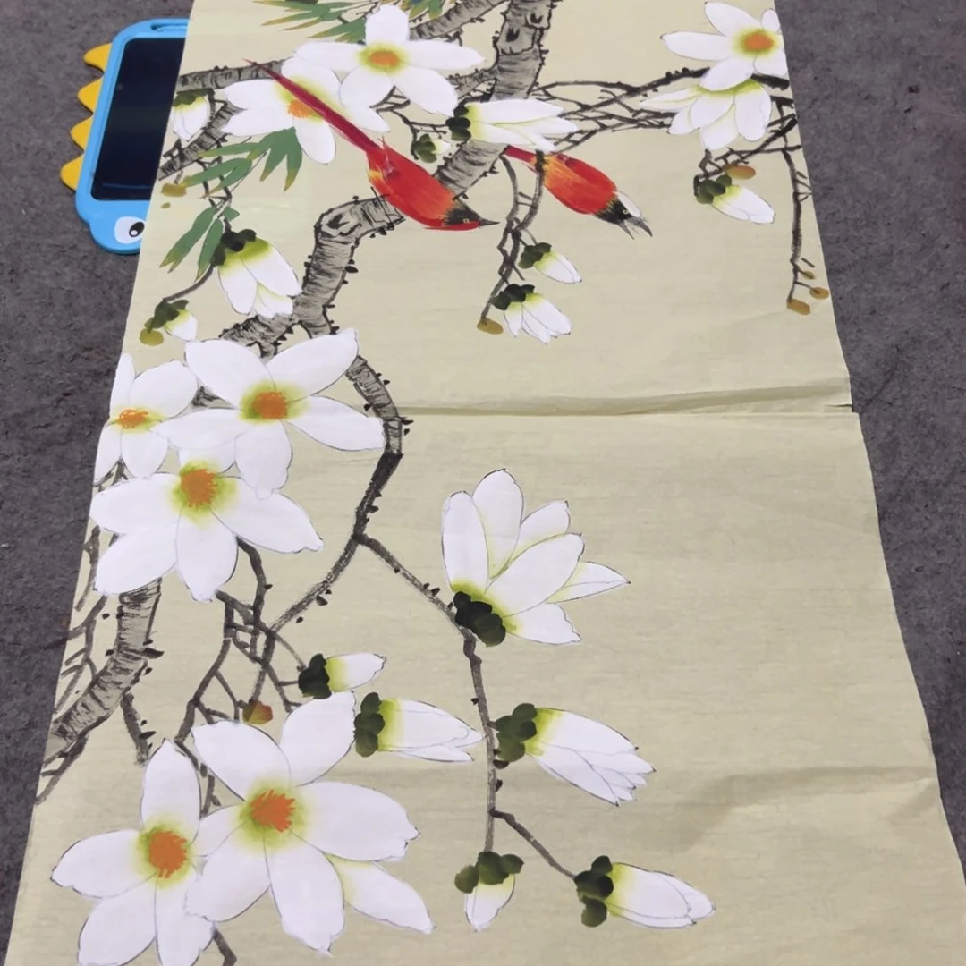 国画国画作品画心一张