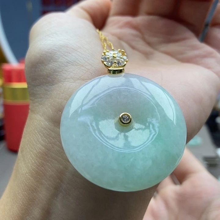 翡翠银S925镶嵌颈饰吊坠10