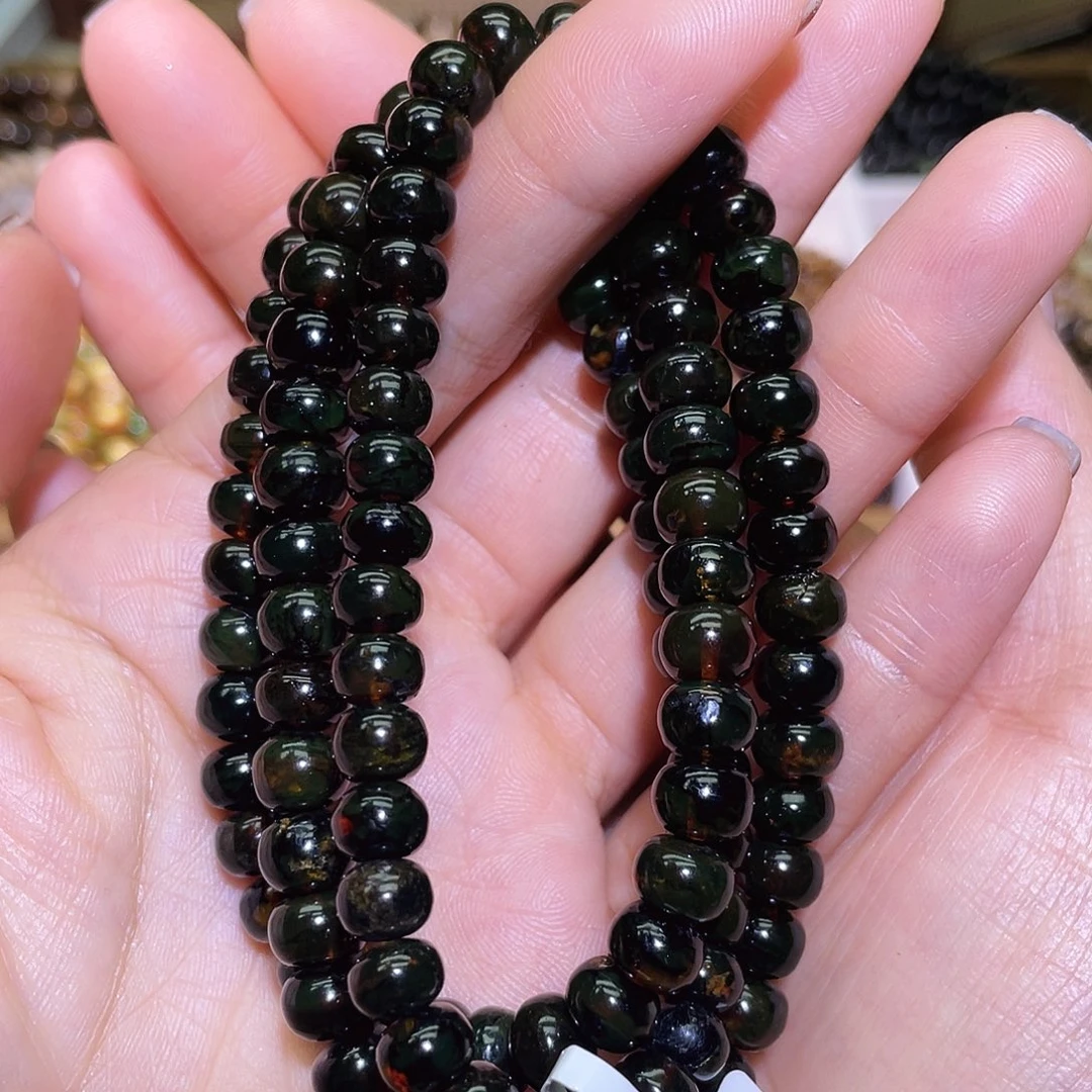 琥珀未镶嵌手串抚顺琥珀