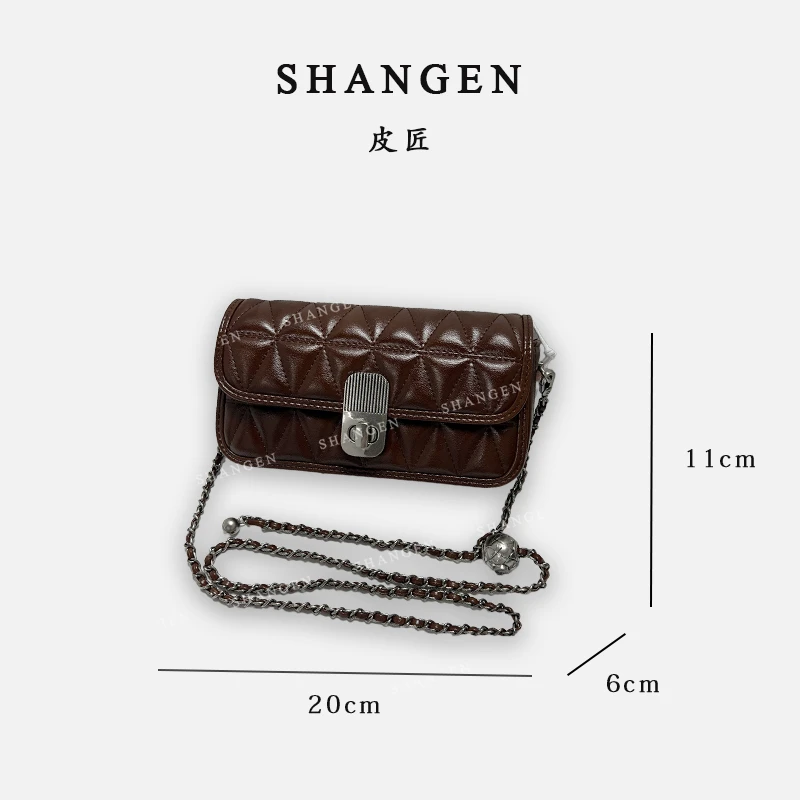 【尚恩CC】ZT-D7090-可可焦糖-轻奢时尚女士新款手提单肩斜挎手机包