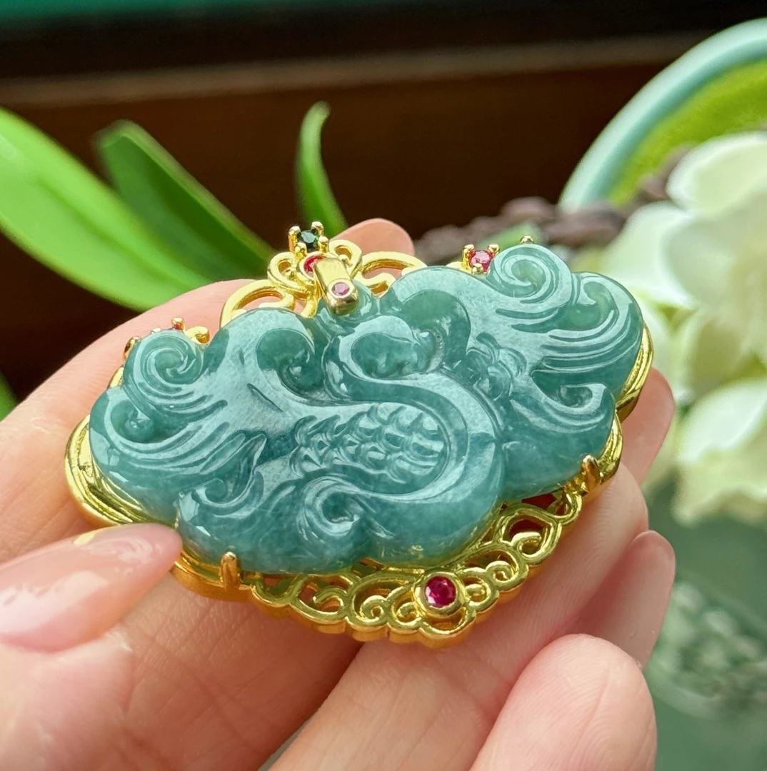 翡翠凤凰高飞吊坠（赠链）