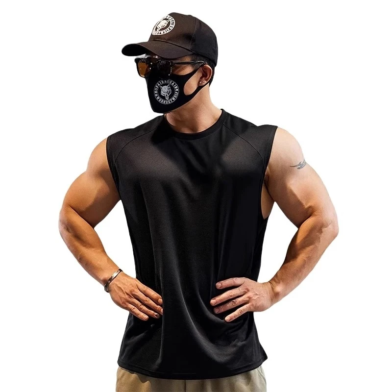 SC25239 夏季综合训练速干背心男子健身运动弹力透气跑步坎肩