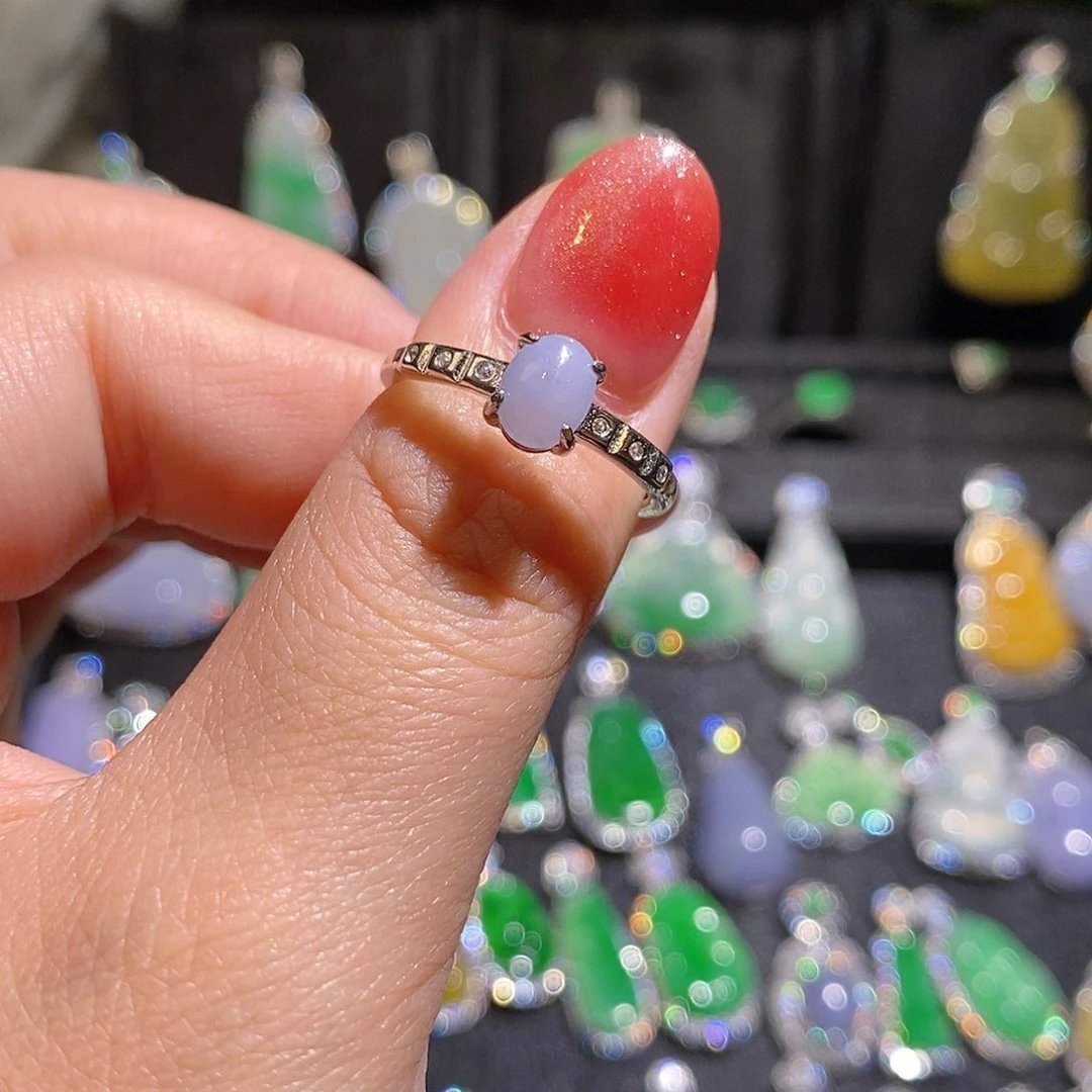 颈饰银S925镶嵌翡翠天然翡翠