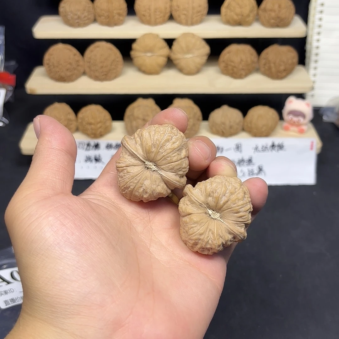 把件文玩核桃头茬40南瓜墩666
