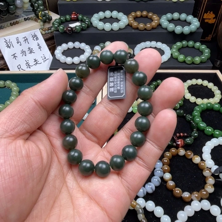 和田玉手串未镶嵌