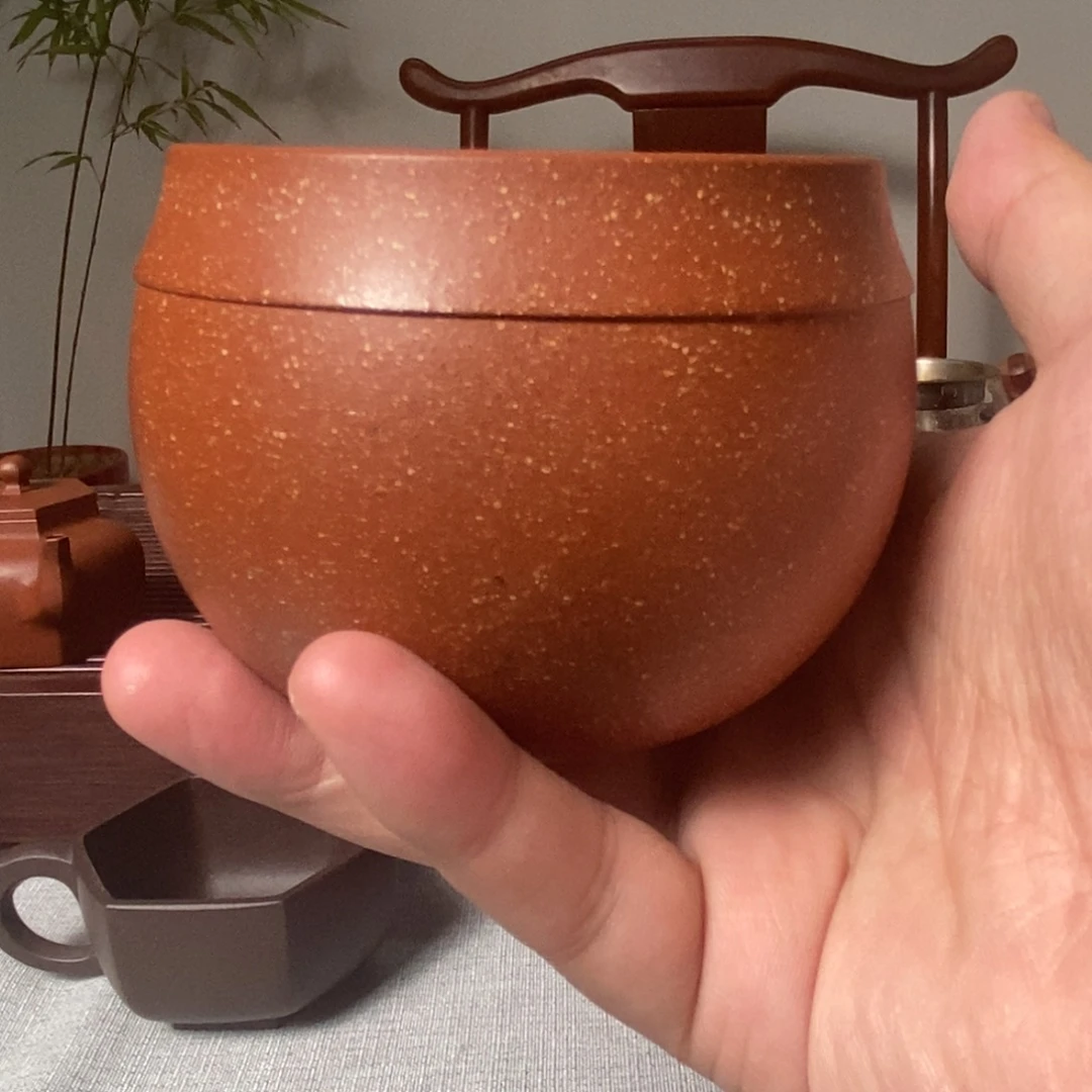茶杯紫砂红降坡品茗杯
