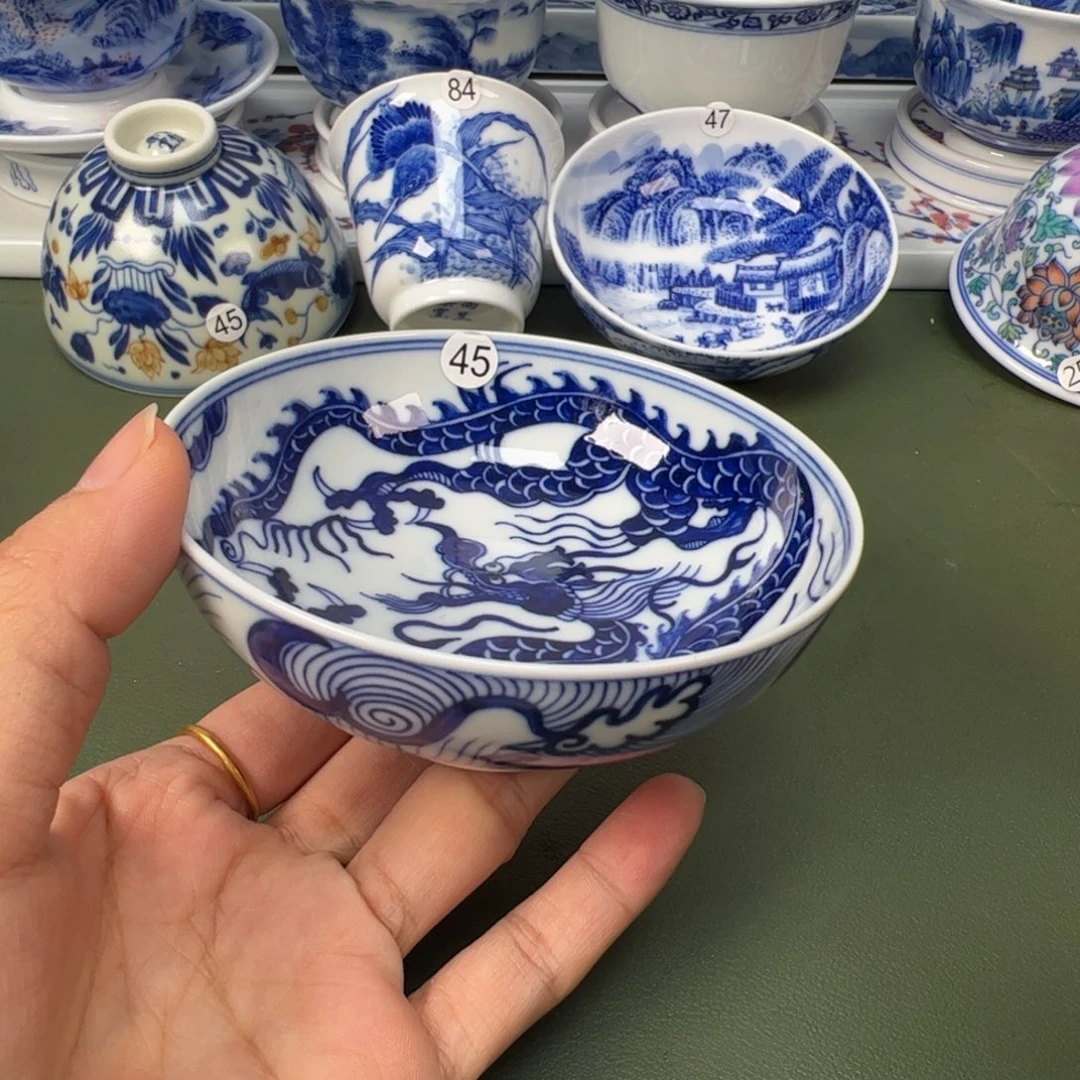 陶瓷景德镇纯手工纯手绘茶具木木45