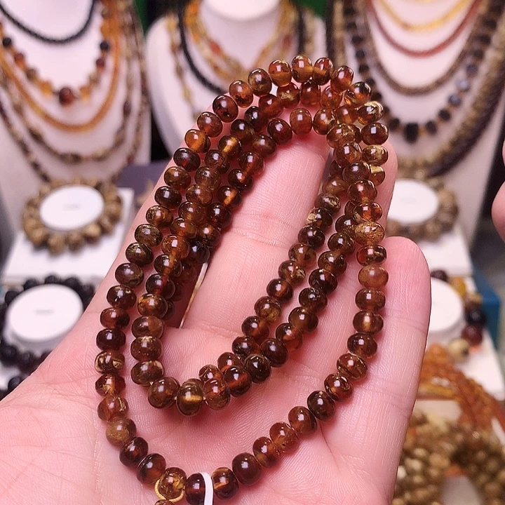 琥珀未镶嵌裸石6+花珀