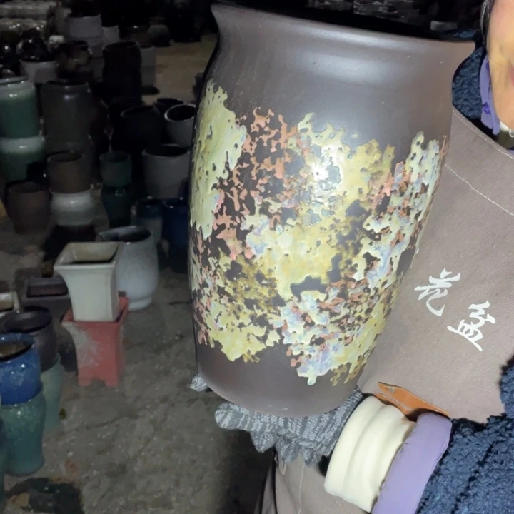 紫砂花盆口20高33正品正品