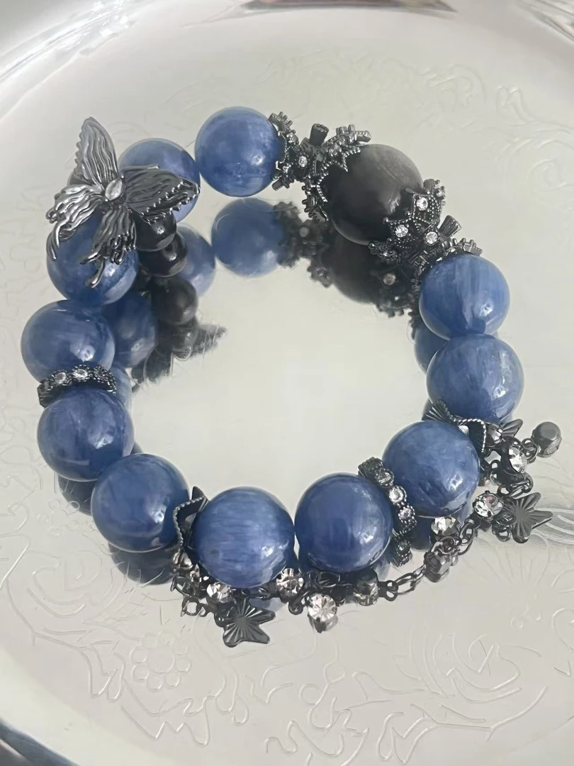 【拾壹水晶】天然蓝晶石-单圈手链多样性发货发其一A3-030