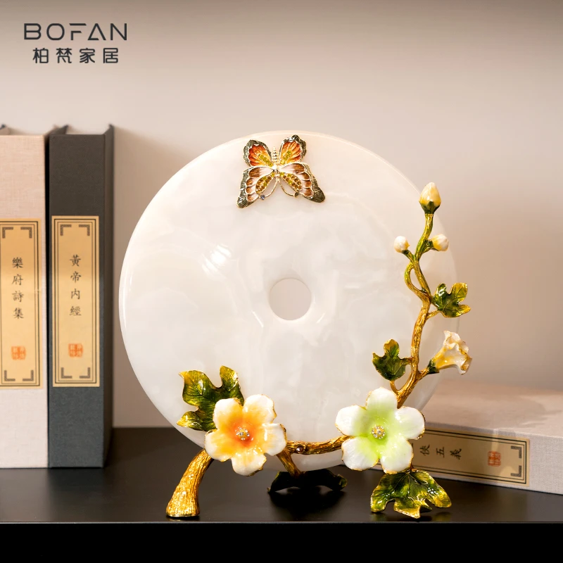 bofan/柏梵乔迁新居平安扣摆件客厅玄关电视柜酒柜装饰品新家礼物