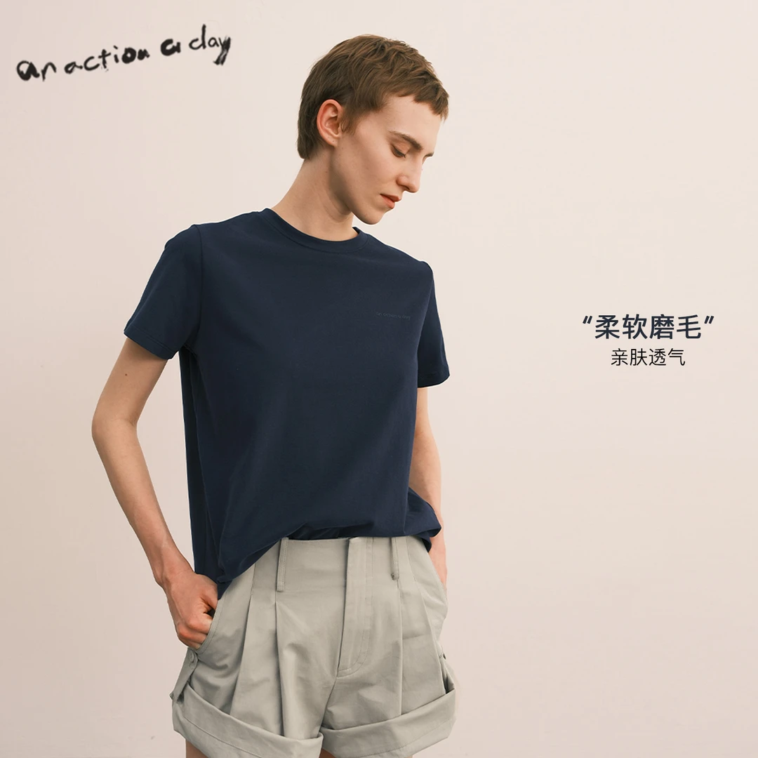 【直播专属】AAAD | Basic Wear 棉感圆领宽松透气短袖T恤百搭上衣