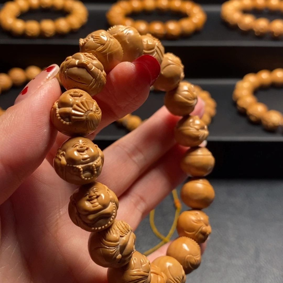 猴头核桃手串沈****机大肚弥勒
