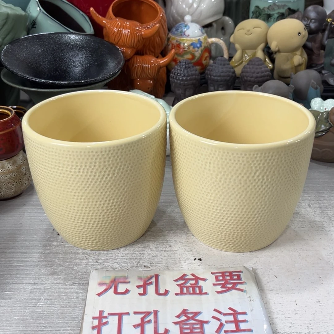 陶瓷绿植多肉微瑕花盆口径13-13