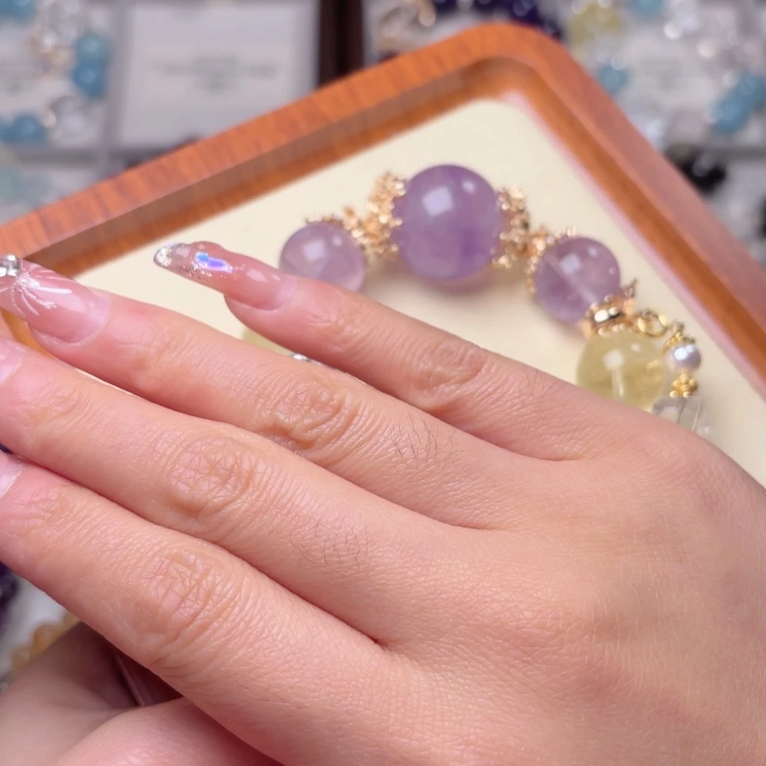 水晶手链合金k*手串