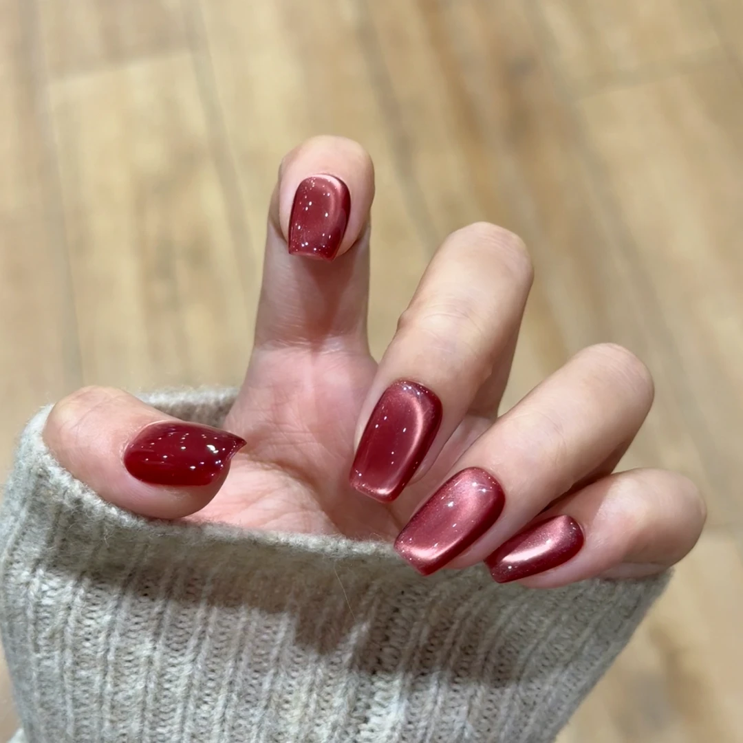 丹蜜琳【酒渍杨梅】  气质风高奢定制系列手工穿戴软甲美甲