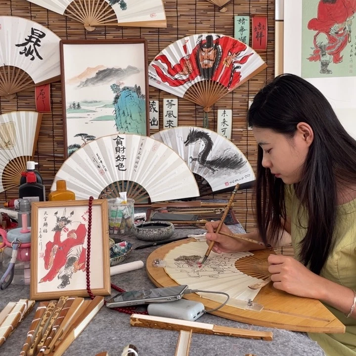 中***孩书法张老师8寸玉竹别急