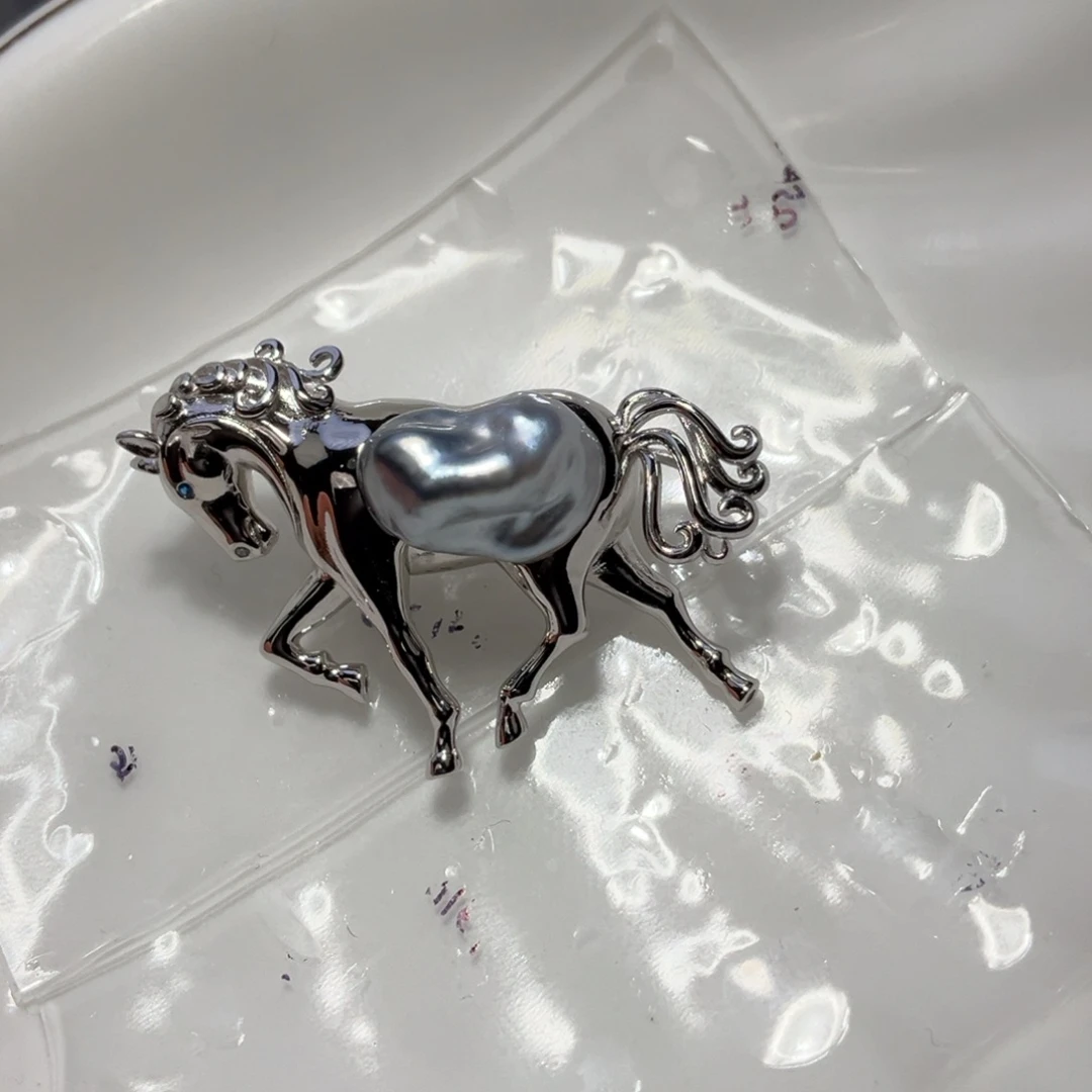 海水珍珠银S925镶嵌颈饰