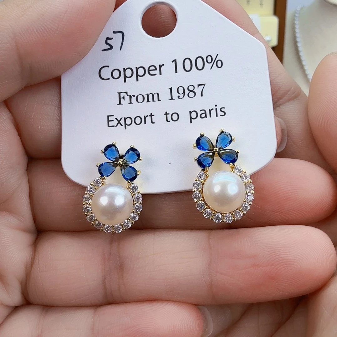 淡水珍珠耳饰未镶嵌