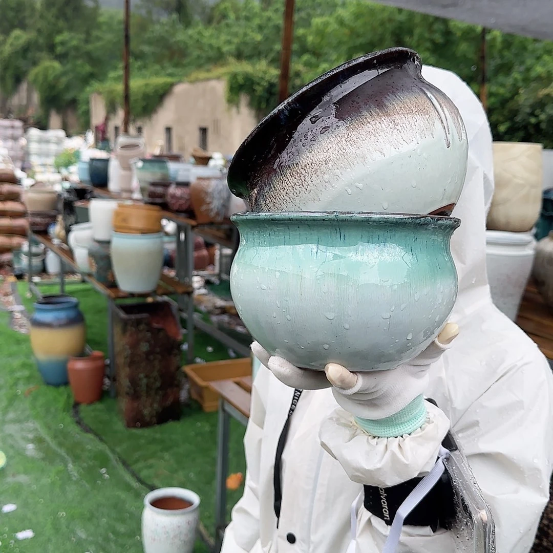 紫砂花盆王嫂花盆0622-117高12口18