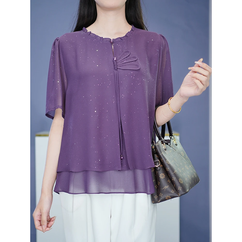 别致漂亮小衫胖MM大码女装品质T恤加宽加大衣服洋气高贵显瘦上衣