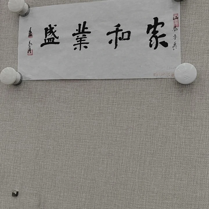 书法卢先生禹舜 家和业盛 16*33