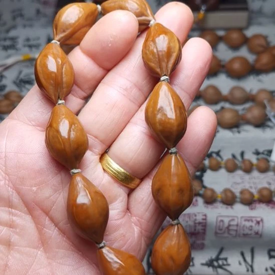治***药橄榄核手串/手链橄榄核手串 1.7 三花铁核