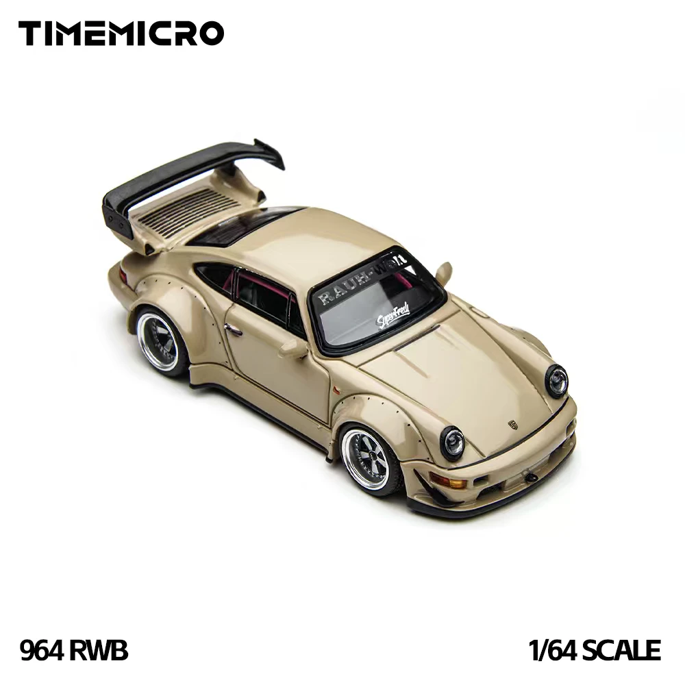 【TM预售】1:64保时捷RWB964宽体改装版米色车模收藏