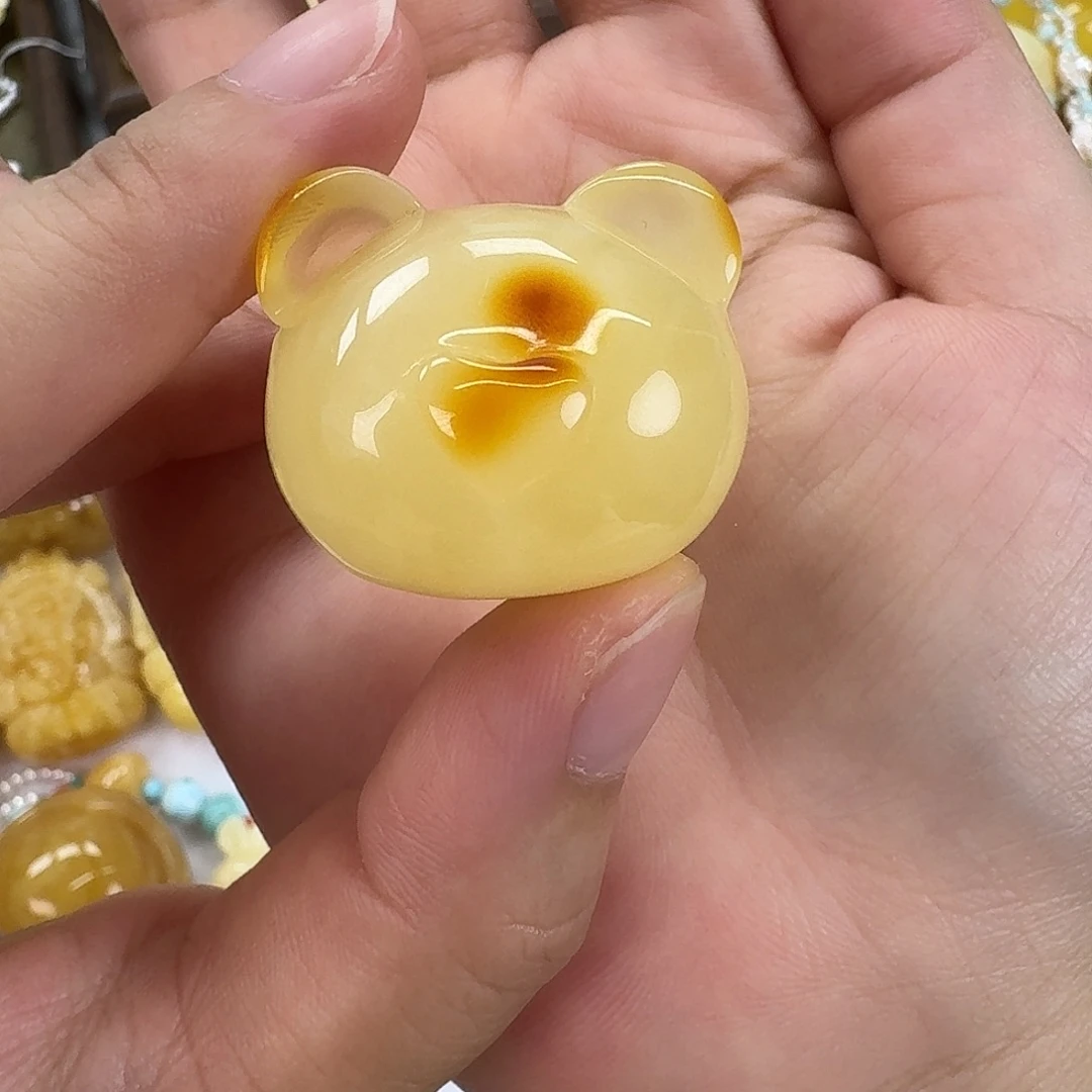 *****琥珀颈饰未镶嵌天然蜜蜡