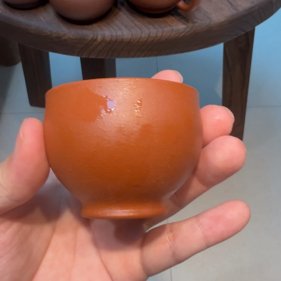 茶杯紫砂小红泥杯子