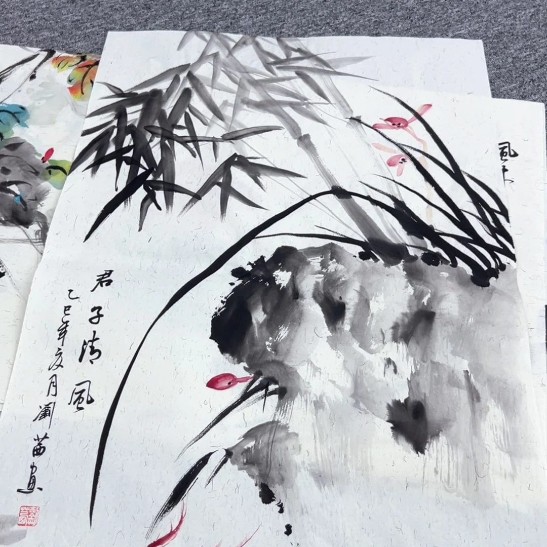 国画国画作品多次在国内外大展