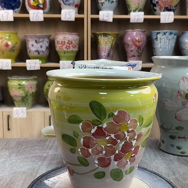 摆件12xc景德镇陶瓷花盆