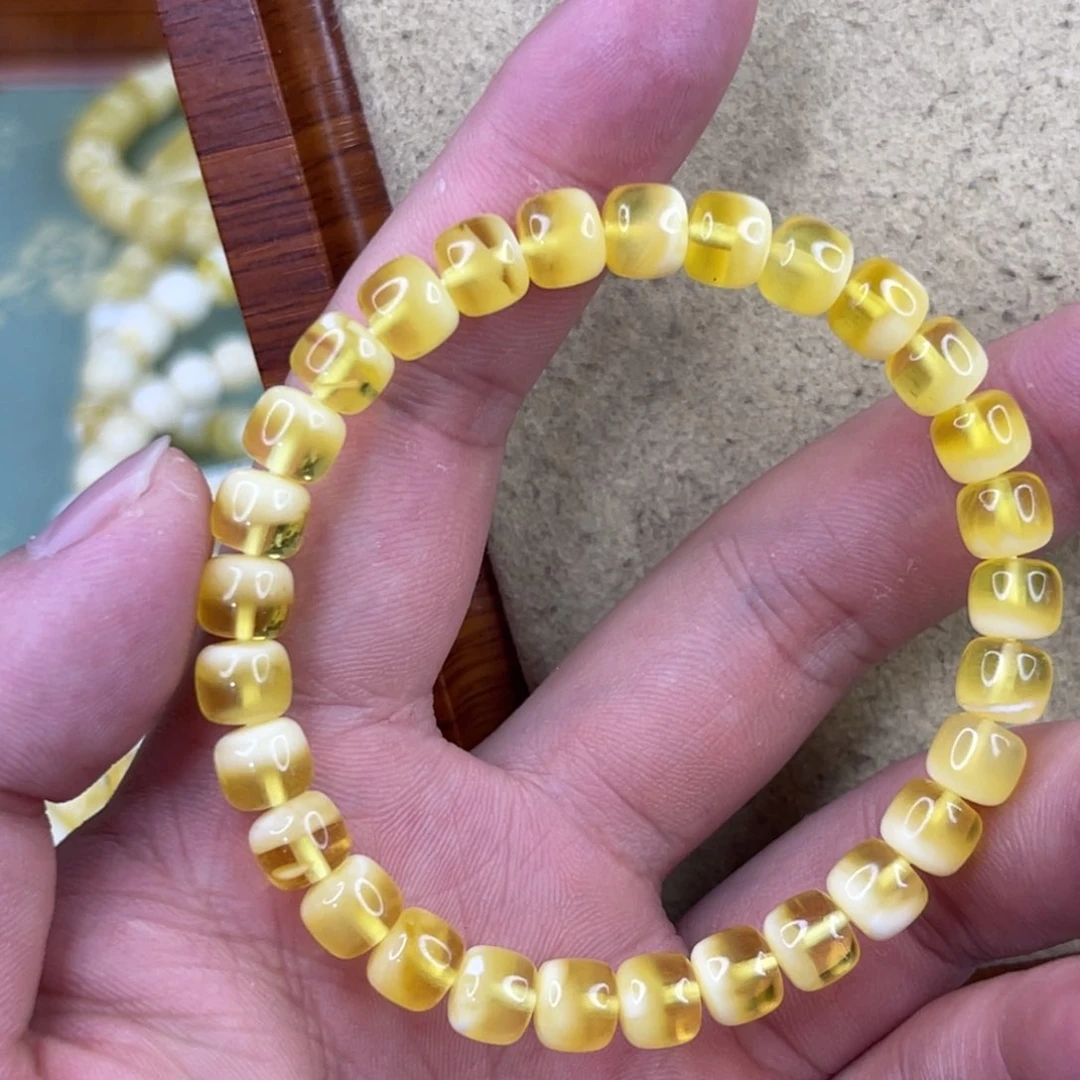 未镶嵌蜜蜡珠宝奇石7.5mm聚宝盆