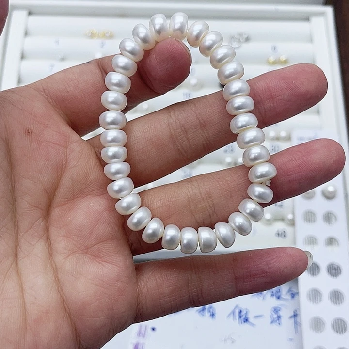 淡水珍珠手绳银S925镶嵌意**韵