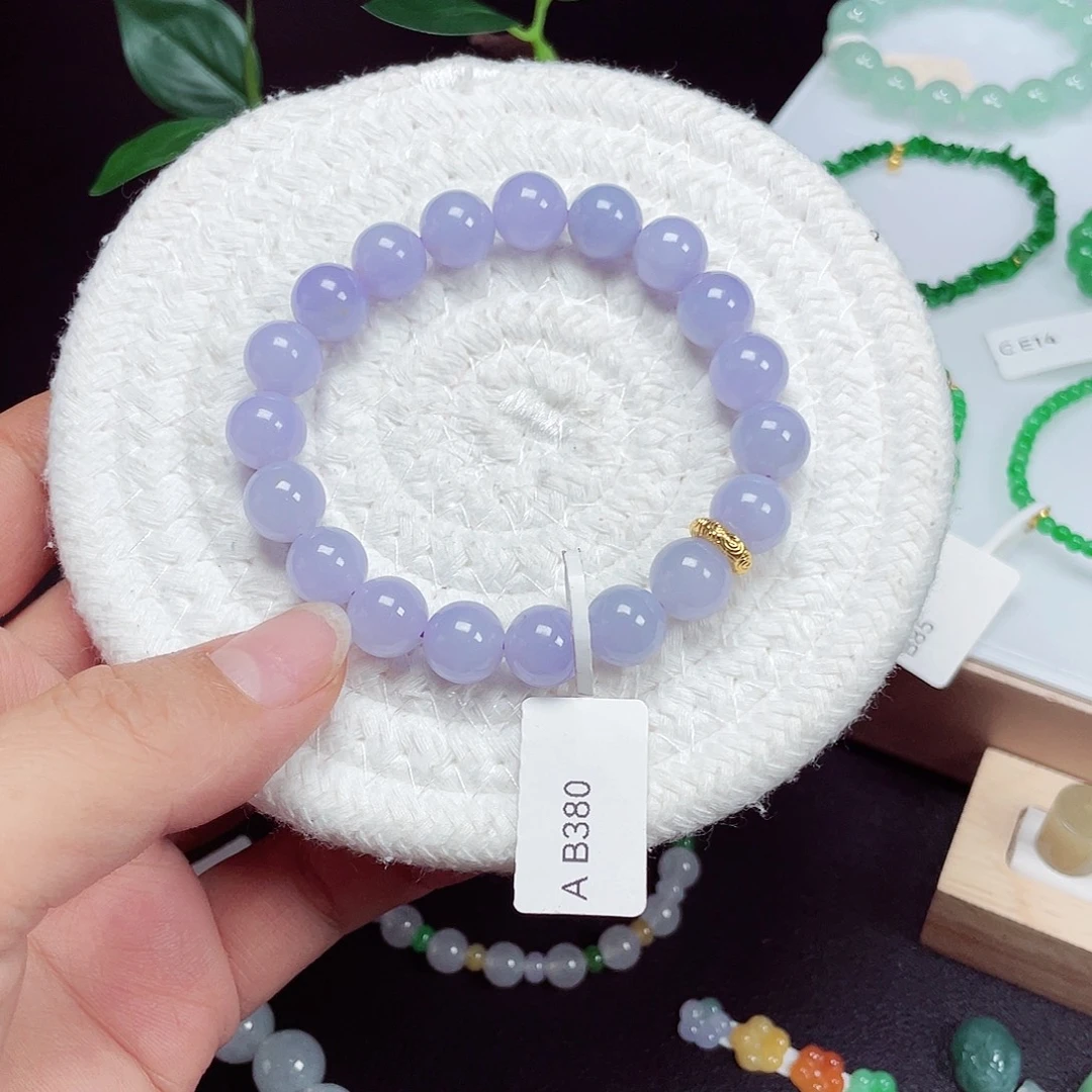 翡翠未镶嵌手链天然缅甸翡翠A货卡10