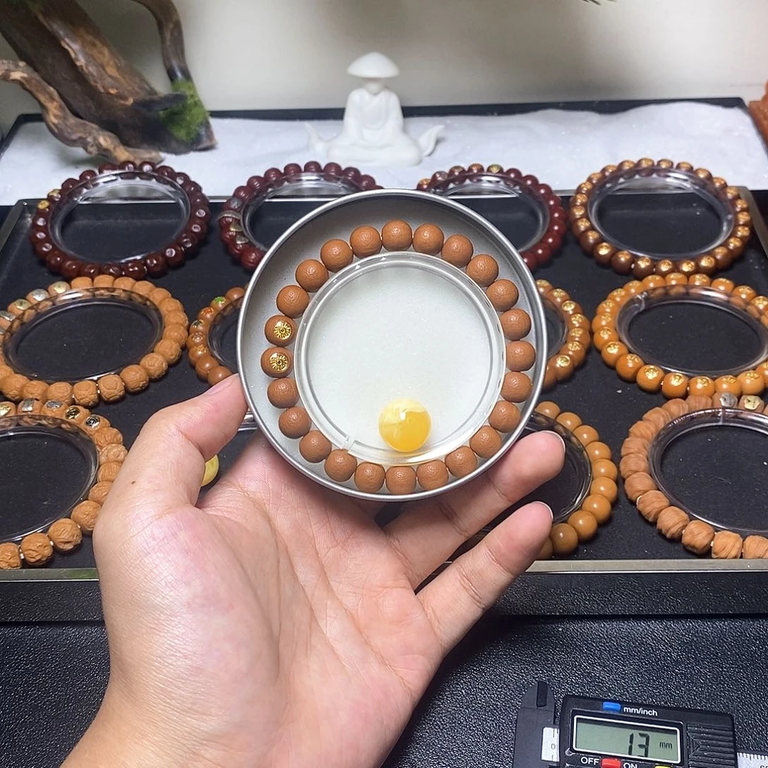 猴头核桃手串双标哑光橘皮圆满尺寸9+全品