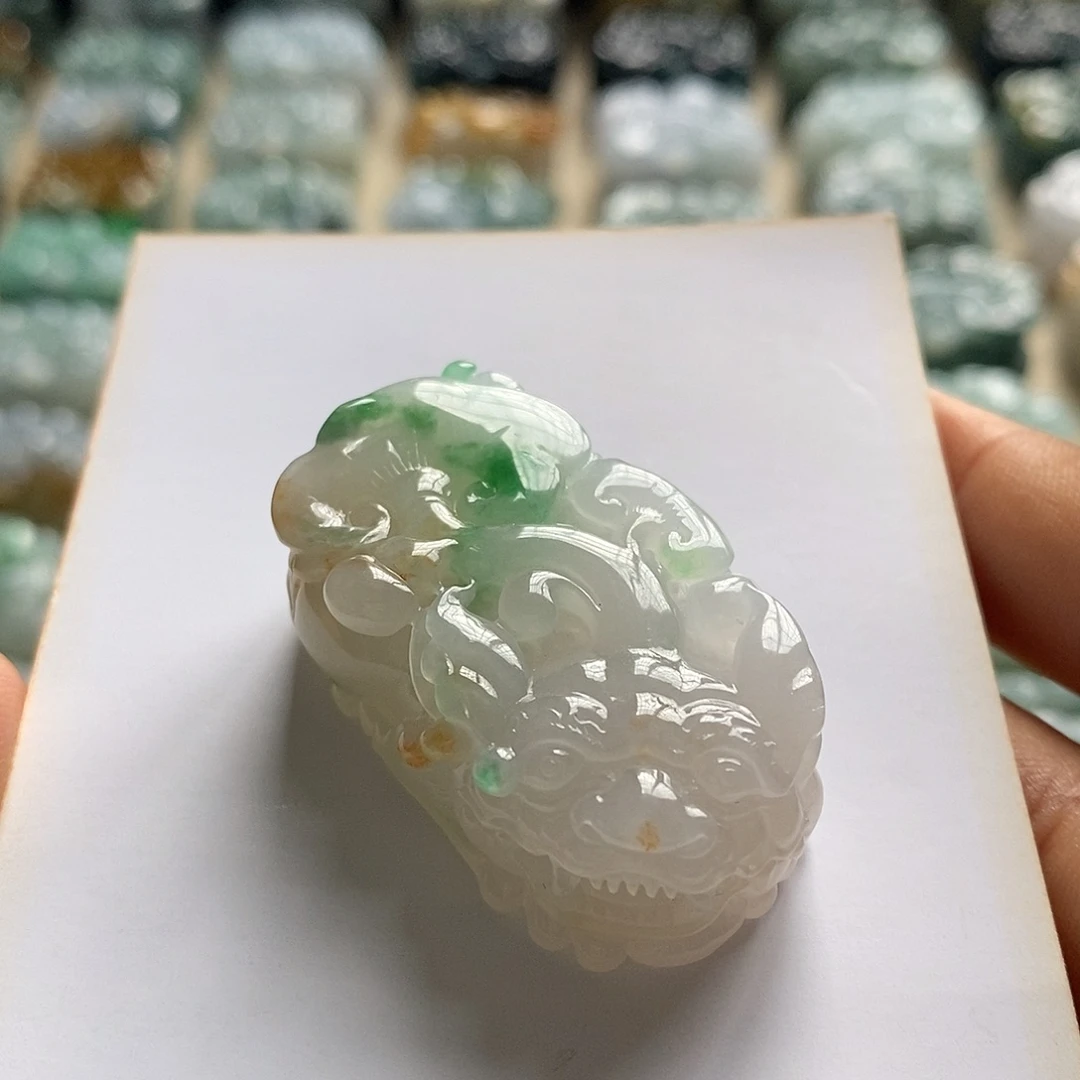 颈饰未镶嵌翡翠天然翡翠貔貅吊坠