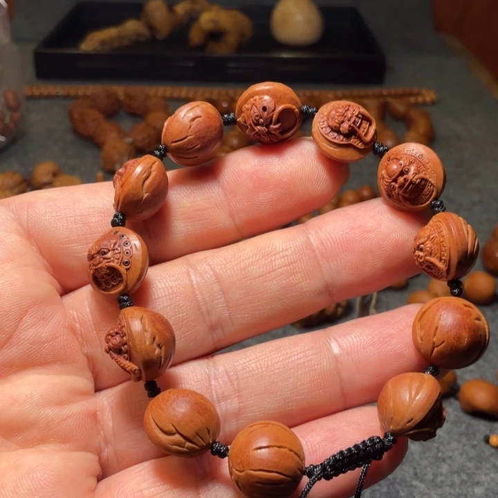 手***社橄榄核手串/手链手工制作工艺