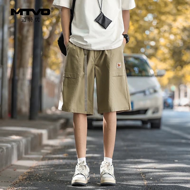 时尚百搭短裤2025年夏季新款男生宽松百搭柔顺外穿工装五分短裤