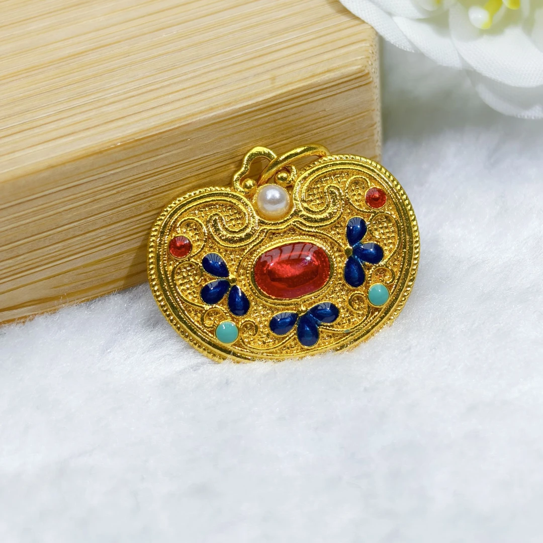 时尚小巧烧蓝吊坠897